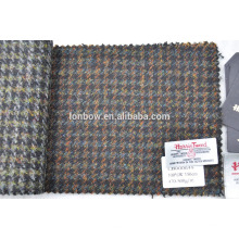 Tissu de tweed pour hommes en laine pure de longue histoire pour faire des costumes d&#39;hiver